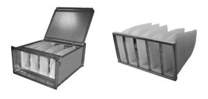 Картинка ФЯК25-287*287-350-F5(ФКД 160.ФКД 200) Вставка фильтрующая от компании Климат Комплект | kmkomplekt.ru