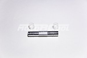 Картинка Фитинг RC-U0734 врезной «сростка», под обжим, алюминий, 3/8, G6, №6, #6 (8мм), 180° без стаканов от компании Климат Комплект
